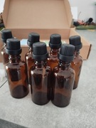 Szklane, brązowe buteleczki 30ml.