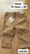 2x spodnie  r 80, zara i firma z TK Maxx 