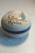 Puzderko zamykane Szkatułka Mexico Meksyk pamiątka pudełeczko ceramika 