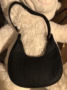 Torebka czarna NOWA ze złotymi elementami i motywem węża