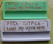 Przypinki, identyfikatory Łódź PTCh SITPCh