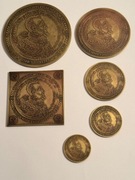 Mega zestaw kolekcjonerski mosiężny. Gyges