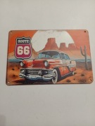 Tablica drewniana do powieszenia Route 66 21,5x15,5 cm