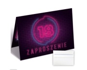 Zaproszenia czarne na 18 te urodziny 