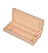 Drewniany piórnik organizer na długopisy | decoupage