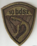 Naszywka  10 batalionu desantowoszturmowego na mundur polowy.