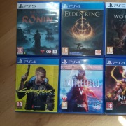 Zestaw gier PS4 ps5 Elden Ring Wo long Rise of ronin cyberpunk BattlefieldV