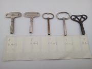 Klucz do zegara - różne rozmiary.