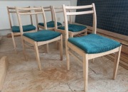 Krzesła bukowe Barczewo PRL