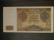 Banknot 100 zł z 1941 r. - Bank Emisyjny w Polsce