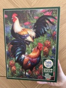 Puzzle Cobble Hill 1000 elementów Koguty kompletne