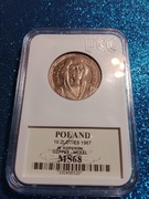 10 ZŁ MIKOŁAJ KOPERNIK 1967 MS68 GCN 