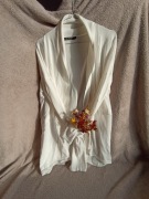 MONNARI narzutka ślubna delikatna zwiewna piękna XL