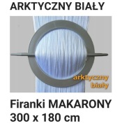 Firanka makarony 300 x 180 arktyczny biały
