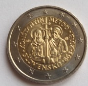 Słowacja 2 euro, 2013 1150. rocznica misji Cyryla i Metodego