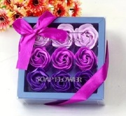 Róże mydlane 9 sztuk zestaw prezentowy