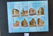 Blok 332** 4967-4974** 4967-74** 2019 r.  Polscy architekci w Azerbejdżanie