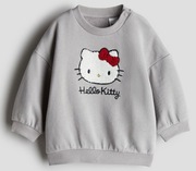 Bluza dla dziewczynki H&M 86 z Hello Kitty szara nowa