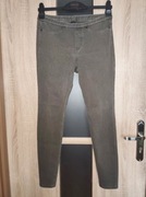 148 Spodnie legginsy khaki biodrówki rozmiar M