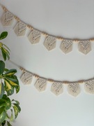 Girlanda makrama korale boho proporczyki koraliki ozdoba ścienna