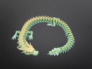 Smok drukowany 3D 40 cm pastelowe kolory