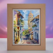 MIASTO | DZWONNICA | OBRAZ | AKWARELA | AI ART