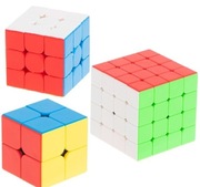 ZESTAW KOSTEK MOYU 2x2 + 3x3 + 4x4 ORYGINALNA PROFESJONALNA SZYBKA KOSTKA