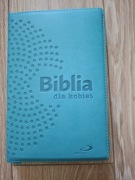 biblia dla kobiet turkusowa na zamek