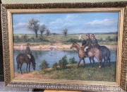 Jak Kossak. Olej na płótnie w ozdobnej ramie