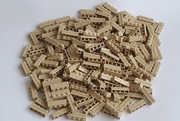 Klocki na sztuki, 250 szt cegiełka jasny brąz 1x4, LEGO 15533