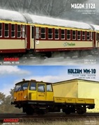 Angraf  - Wagon osobowy 112A , Drezyna KOLZAM WM 10 - 1:25