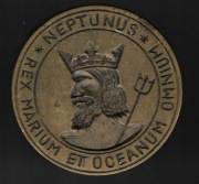 Stempel, pieczęć do laku "Neptun" plus surowe "kop