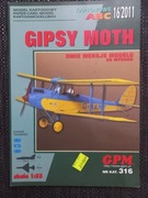 Model Kartonowy GPM 316 Samolot GIPSY MOTH