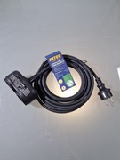 Przedłużacz Ogrodowy Niteo 5m Dwa Gniazda z Klapką IP44