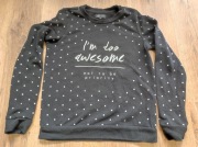 Reserved fajna czarna bluza w kropki S 