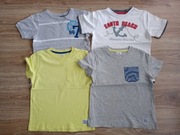 4 x bluzka koszulka  t-shirt H&M rozm. 104/110
