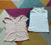 Zestaw bluzek t-shirt podkoszulki 146 152 cm h&m 