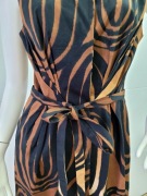 Zara woman sukienka zebra na podszewce wyjatkowa 