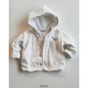 Bluza świąteczna Mohini 74-80cm 9-12 miesięcy biała w śnieżynki