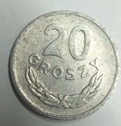 Moneta 20 groszy  1976 rok nie czyszczona 