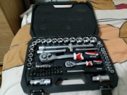 Klucze nasadowe Yato 72 elem. +klucze płaskie Yato 10 elem. w płachcie Nowe