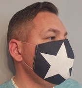 Maseczka bawełna 2 warstwy wielokrotnego użytku