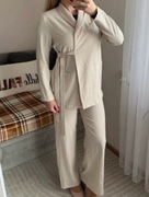 Garnitur Marynarka + Spodnie beżowy Rozmiar S