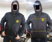 Kurtka XL Borussia Dortmund dla kibica Dwustronna ciepła z kapturem