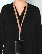 Bawełniana ręcznie robiona smycz na telefon klucze identyfikator makrama 