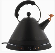 Używany czajnik elektryczny Alessi MG32 z regulacja temperatury Czarny 