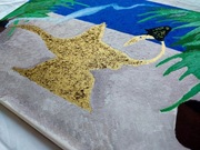 Piękna złota Lampa Alladyna, obraz - 30x40 cm 