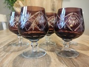 Komplet 5 Kieliszków  ze szkła kryształowego PRL