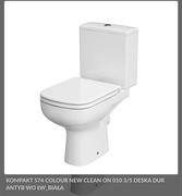 KOMPAKT 574 COLOUR NEW CLEAN ON 010 3/5 DESKA DUR ANTYB WO ŁW_BIAŁA