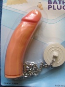 korek do wanny z penisem na łańcuchu
